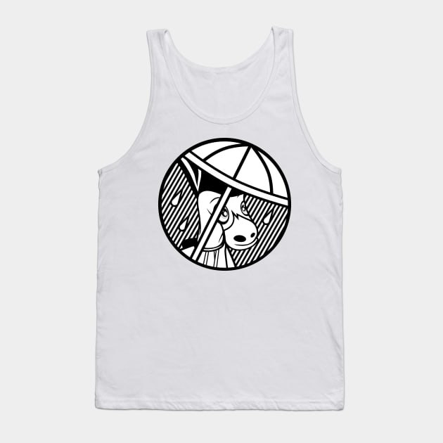 MOULE Umbrella Black and White Tank Top by MOULE